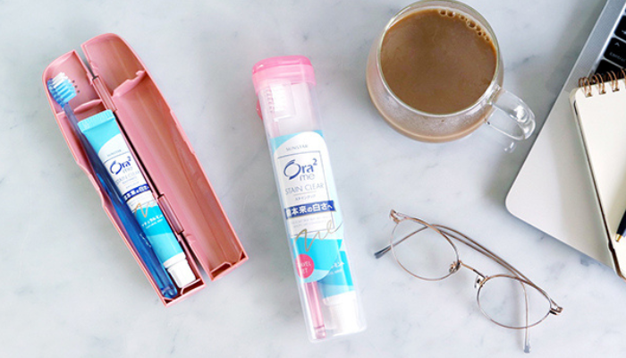 ผลิตภัณฑ์ขจัดคราบฟันแ แบบพกพา สำหรับเดินทางหรือใช้ระหว่างวัน , ผลิตภัณฑ์ขจัดคราบฟันแบบพกพาสำหรับเดินทาง ( รุ่นกล่องแบบพกพาแบบนิ่ม )